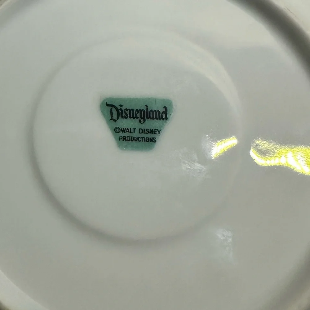 Vintage Disneyland Tea Cup & Saucer Featuring Tinkerbell and the Castle - Picture 8 of 10